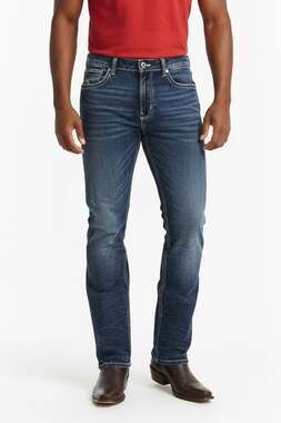 True Luck Hancock Dark Blast Bootcut Jeans Size 34 X 33
